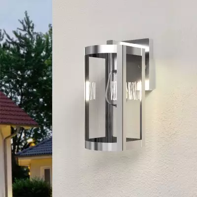 Stainless Steel Waterproof Outdoor Wall Lamp with Glass Shade Stainless Steel Waterproof Outdoor Wall Lamp with Glass Shade
