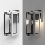 Stainless Steel Waterproof Outdoor Wall Lamp with Glass Shade Stainless Steel Waterproof Outdoor Wall Lamp with Glass Shade