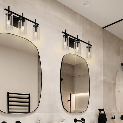 3 Lights Black Bathroom Vanity Light 3 Lights Black Bathroom Vanity Light