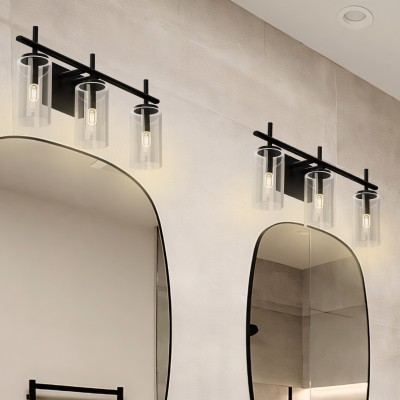 3 Lights Black Bathroom Vanity Light 3 Lights Black Bathroom Vanity Light