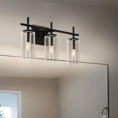 3 Lights Black Bathroom Vanity Light 3 Lights Black Bathroom Vanity Light