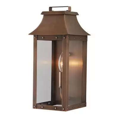 Montague Vintage Brass Outdoor Waterproof Wall Mounted Lantern Sconce Montague Vintage Brass Outdoor Waterproof Wall Mounted Lantern Sconce