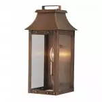 Montague Vintage Brass Outdoor Waterproof Wall Mounted Lantern Sconce