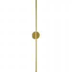 Ozoo Modern 40 in. 2-Light Gold LED Wall Sconce with Dimmable