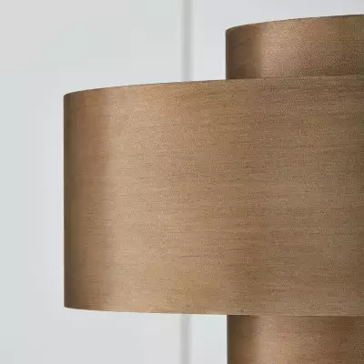 Aurelius Brushed Texture Metal Double Drum Chandelier