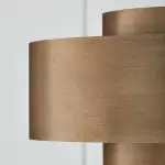 Aurelius Brushed Texture Metal Double Drum Chandelier Aurelius Brushed Texture Metal Double Drum Chandelier