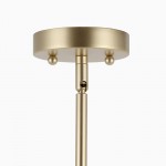 Luminara Farmhouse Fabric Drum Chandelier