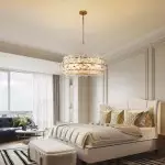 AuroraLux Gold-leaf Round Glass Chandelier