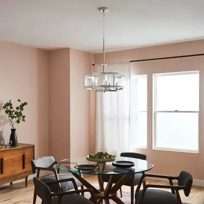 Glintrium Seeded Glass Shade 5 Light Candle Style Chandelier Glintrium Seeded Glass Shade 5 Light Candle Style Chandelier
