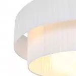 Elaraine Pleated Fabric Circular Drum Shade Chandelier