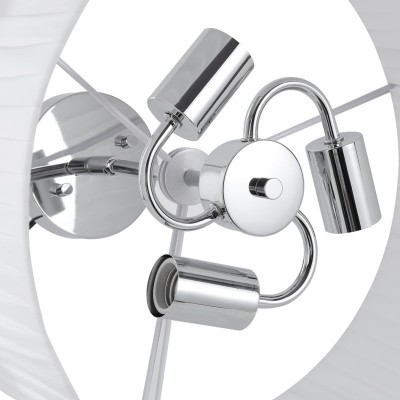 Elaraine Pleated Fabric Circular Drum Shade Chandelier Elaraine Pleated Fabric Circular Drum Shade Chandelier