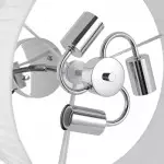 Elaraine Pleated Fabric Circular Drum Shade Chandelier