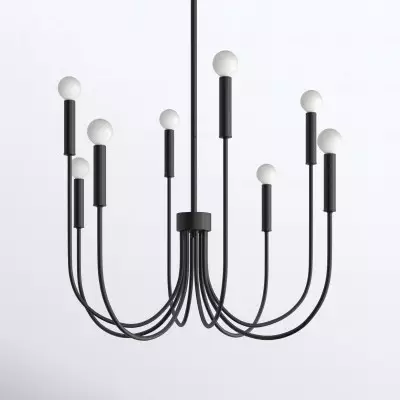 Nyxion 8 Light Farmhouse Metal Dimmable Chandelier Nyxion 8 Light Farmhouse Metal Dimmable Chandelier