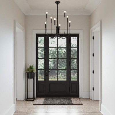 Nyxion 8 Light Farmhouse Metal Dimmable Chandelier Nyxion 8 Light Farmhouse Metal Dimmable Chandelier