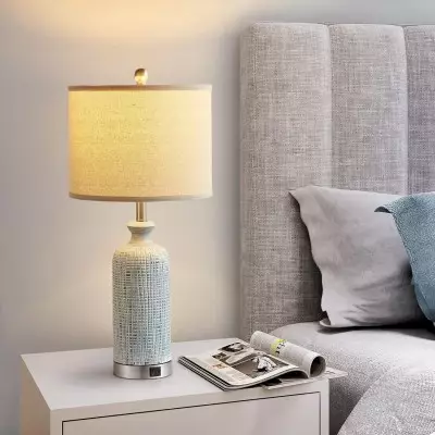 Eonora White Oversized Dimmable Ceramic Table Lamp Eonora White Oversized Dimmable Ceramic Table Lamp