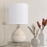 Vexa Small White Rustic Style Ceramic Bedside Table Lamp Vexa Small White Rustic Style Ceramic Bedside Table Lamp