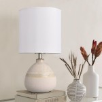 Vexa Small White Rustic Style Ceramic Bedside Table Lamp Vexa Small White Rustic Style Ceramic Bedside Table Lamp
