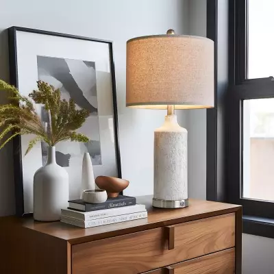 Rhen Farmhouse Boho Style Resin Living Room End Table Lamps Rhen Farmhouse Boho Style Resin Living Room End Table Lamps
