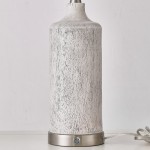 Rhen Farmhouse Boho Style Resin Living Room End Table Lamps