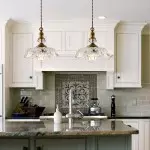 Jaime Antique Brass and Glass Flower Pendant Light