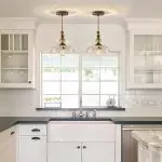 Jaime Antique Brass and Glass Flower Pendant Light