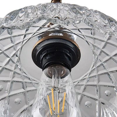 Jaime Antique Brass and Glass Flower Pendant Light Jaime Antique Brass and Glass Flower Pendant Light