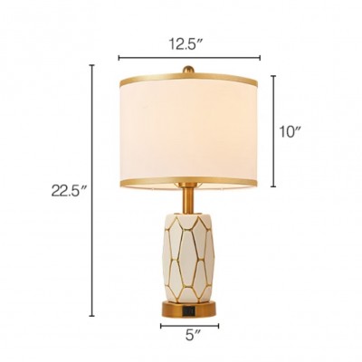 Qayla Electroplating Gold Trace Ceramic Table Lamp Qayla Electroplating Gold Trace Ceramic Table Lamp