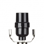 Darien White Wheat Texture Ceramic Nightstand Lamp