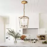 Aria Farmhouse Wrought Iron Lantern Chandelier Light