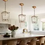 Bradley Industrial Distressed Metal Drum Shade Chandelier Bradley Industrial Distressed Metal Drum Shade Chandelier