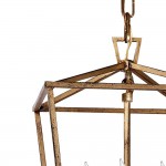 Aria Farmhouse Wrought Iron Lantern Chandelier Light