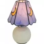 Eirwen Mini Tiffany Moon Bedside Lamp Eirwen Mini Tiffany Moon Bedside Lamp