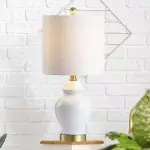 Fainne French Country Classic White Ceramic Table Lamp