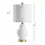 Fainne French Country Classic White Ceramic Table Lamp