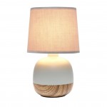 Glynde Small Two Toned Ceramic Nightstand Lamp