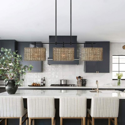 Raphael Beachy 3 Light Dimmable Drum Chandelier for Dining Room Raphael Beachy 3 Light Dimmable Drum Chandelier for Dining Room