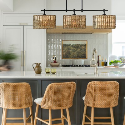 Raphael Beachy 3 Light Dimmable Drum Chandelier for Dining Room Raphael Beachy 3 Light Dimmable Drum Chandelier for Dining Room