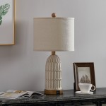 Kaldor Bohemian Style Carving Lamp Frame Touch Bedside Lamp