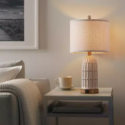 Kaldor Bohemian Style Carving Lamp Frame Touch Bedside Lamp Kaldor Bohemian Style Carving Lamp Frame Touch Bedside Lamp