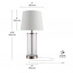 Nairn Clear Fillable Glass Lamp