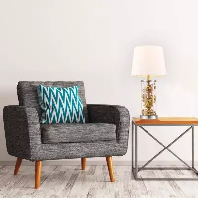 Nairn Clear Fillable Glass Lamp