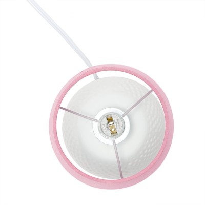 Odric Small Dotted Texture White Ceramic Nightstand Lamp