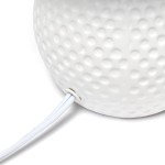 Odric Small Dotted Texture White Ceramic Nightstand Lamp