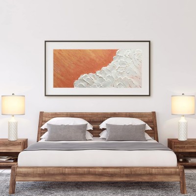 Palmyra White Diamond Protrusions Texture Ceramic Table Lamp