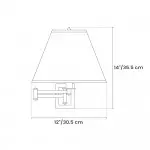 Ozona Metal Swing Arm Wall Lamp Ozona Metal Swing Arm Wall Lamp