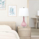 Silvain Tear Drop Shaped Glossy Ceramic Table Lamp