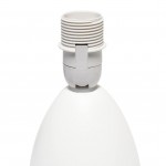 Urien Mini Egg Oval Off White Ceramic Table Desk Lamp