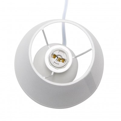 Urien Mini Egg Oval Off White Ceramic Table Desk Lamp