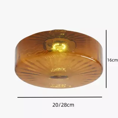 Xanthe French Vintage Round Glass Ceiling Light Xanthe French Vintage Round Glass Ceiling Light