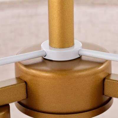 Aevon 3-Light Matte Brown Double Drum Pendant Light Aevon 3-Light Matte Brown Double Drum Pendant Light